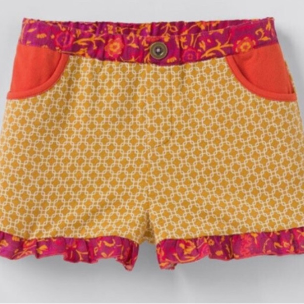 NWT Matilda Jane Enchanted Garden Woodrose Mixed Print Shorts Size 8